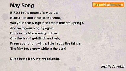 Edith Nesbit - May Song