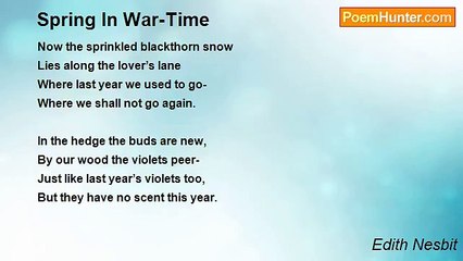 Edith Nesbit - Spring In War-Time