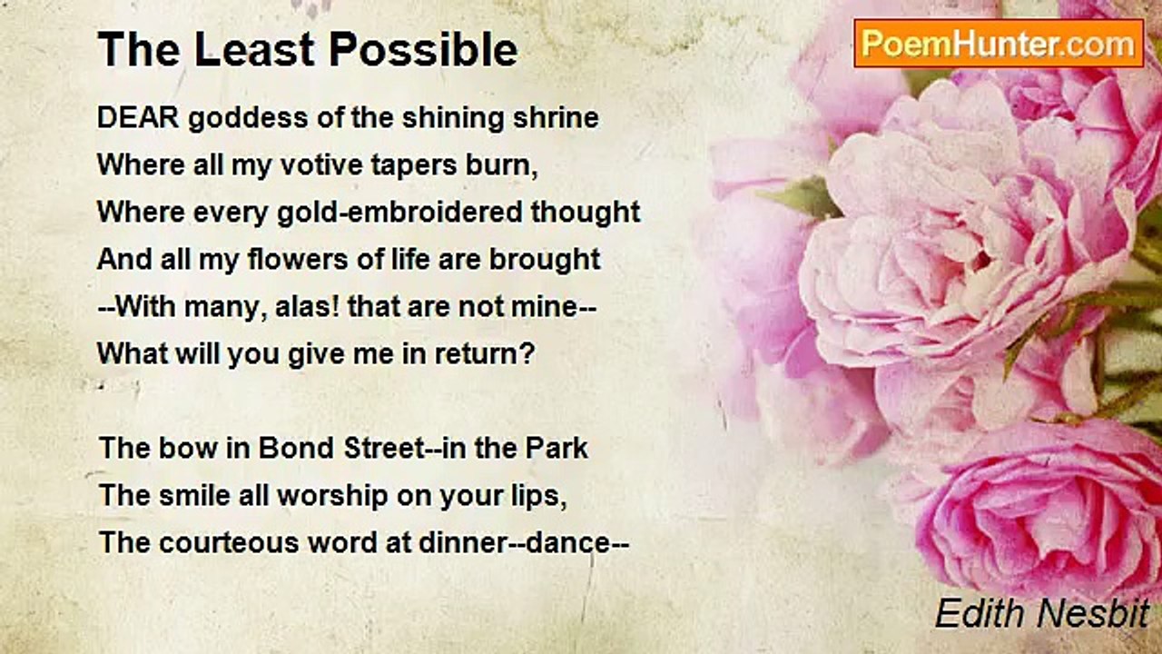 Edith Nesbit - The Least Possible