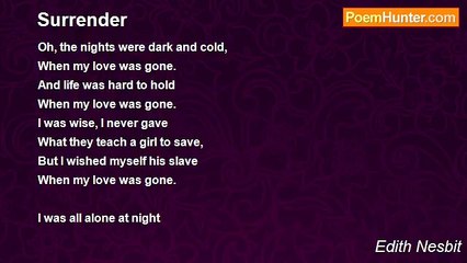 Edith Nesbit - Surrender