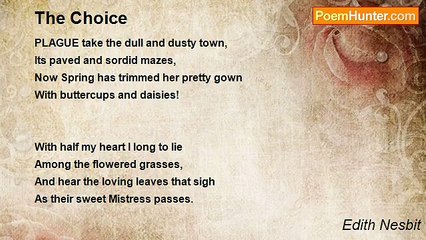 Edith Nesbit - The Choice
