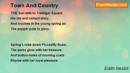 Edith Nesbit - Town And Country