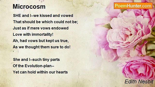 Edith Nesbit - Microcosm