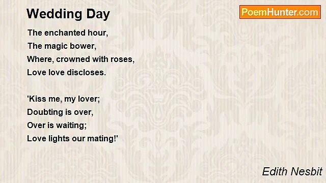 Edith Nesbit - Wedding Day