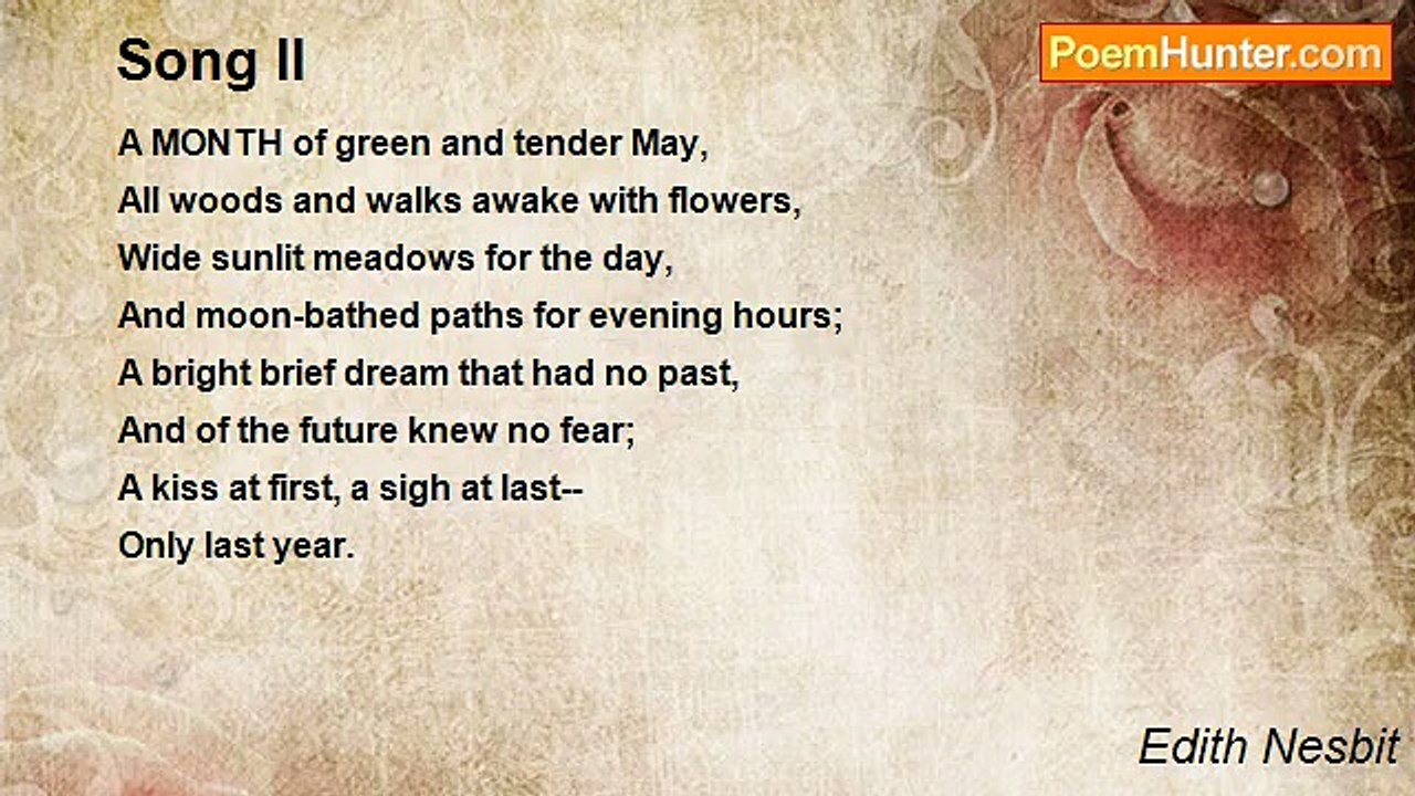 Edith Nesbit - Song II