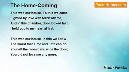 Edith Nesbit - The Home-Coming