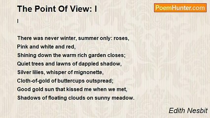 Edith Nesbit - The Point Of View: I