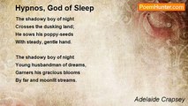 Adelaide Crapsey - Hypnos, God of Sleep