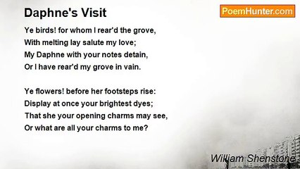 William Shenstone - Daphne's Visit