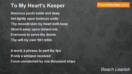 Beach Leanbh - To My Heart's Keeper