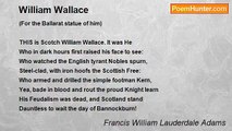 Francis William Lauderdale Adams - William Wallace