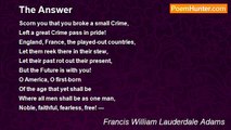 Francis William Lauderdale Adams - The Answer