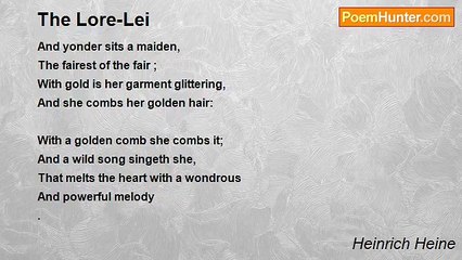 Heinrich Heine - The Lore-Lei