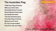 Francis William Lauderdale Adams - The Australian Flag