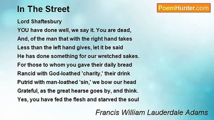 Francis William Lauderdale Adams - In The Street