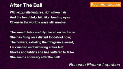 Rosanna Eleanor Leprohon - After The Ball