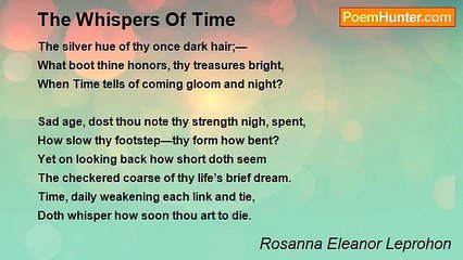 Rosanna Eleanor Leprohon - The Whispers Of Time