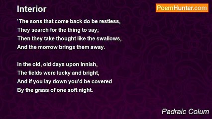 Padraic Colum - Interior