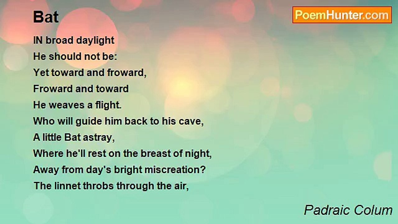 Padraic Colum - Bat