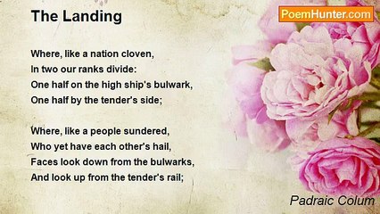 Padraic Colum - The Landing