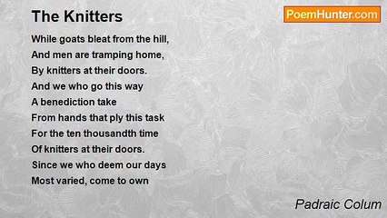 Padraic Colum - The Knitters