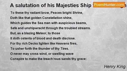 Henry King - A salutation of his Majesties Ship the Soveraign