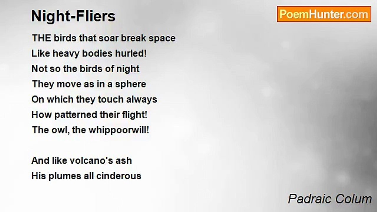 Padraic Colum - Night-Fliers