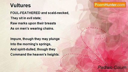Padraic Colum - Vultures