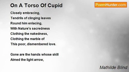 Mathilde Blind - On A Torso Of Cupid