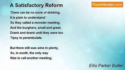 Ellis Parker Butler - A Satisfactory Reform