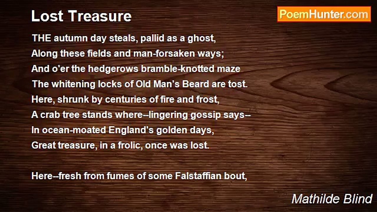 Mathilde Blind - Lost Treasure