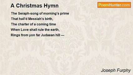 Joseph Furphy - A Christmas Hymn