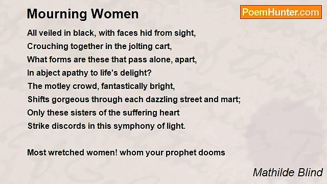 Mathilde Blind - Mourning Women