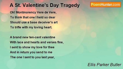Ellis Parker Butler - A St. Valentine’s Day Tragedy