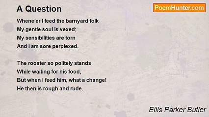 Ellis Parker Butler - A Question