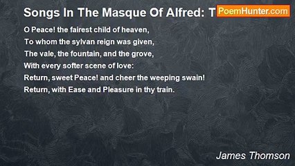 James Thomson - Songs In The Masque Of Alfred: To Peace
