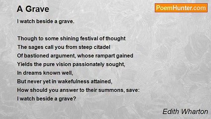 Edith Wharton - A Grave