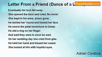 Adrian Cordova - Letter From a Friend (Dance of a Lover)