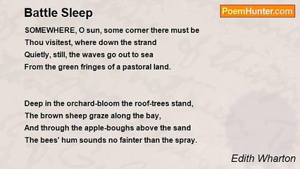 Edith Wharton - Battle Sleep