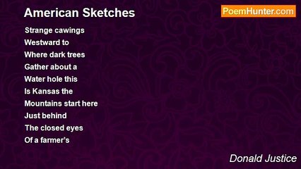 Donald Justice - American Sketches