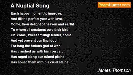 James Thomson - A Nuptial Song