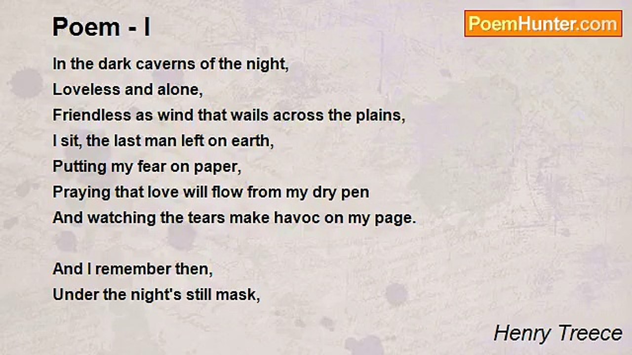 Henry Treece - Poem - I