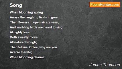 James Thomson - Song