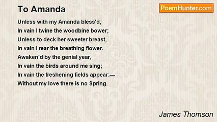 James Thomson - To Amanda