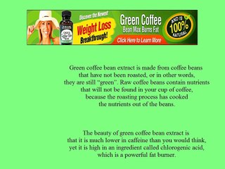 Green Coffee Bean Max - The Top Nutritional Supplement