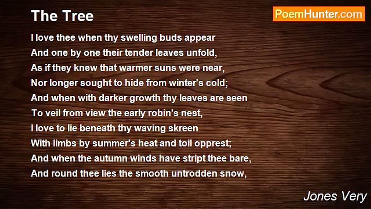 Jones Very - The Tree