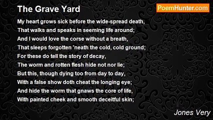 Jones Very - The Grave Yard
