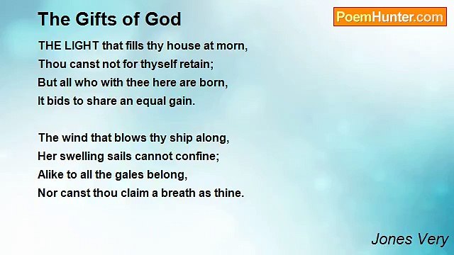 Jones Very - The Gifts of God