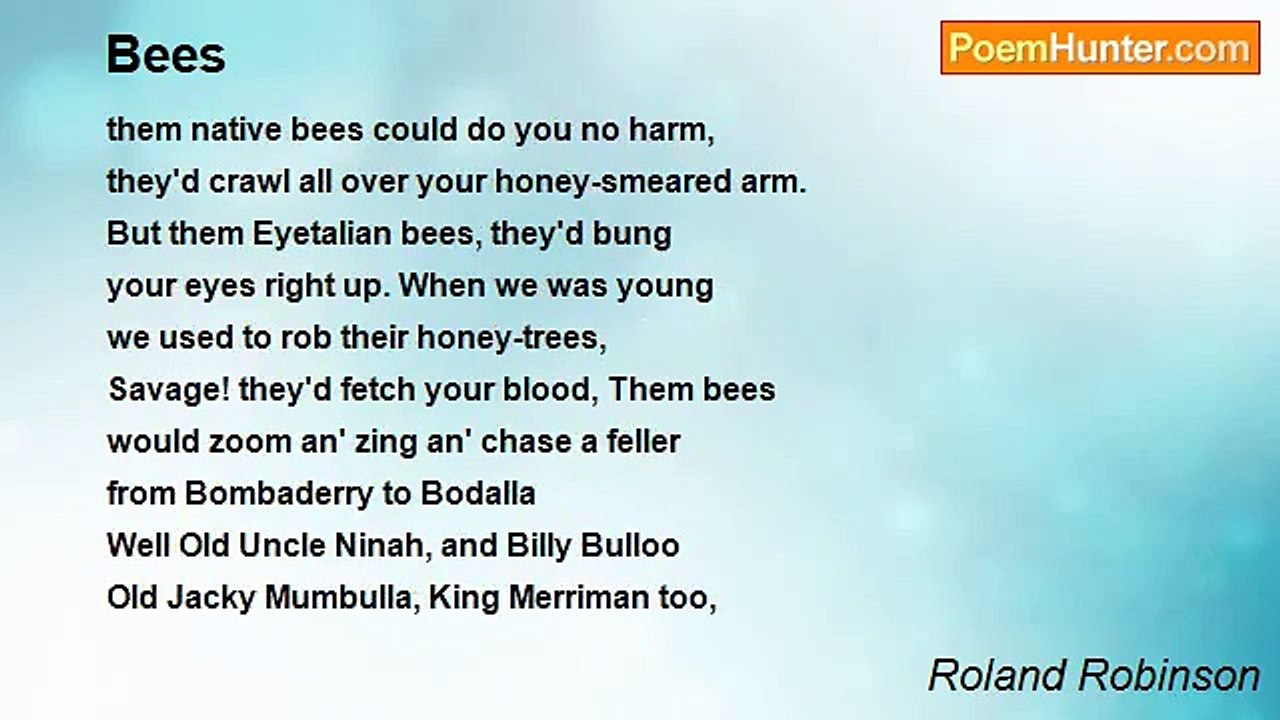 Roland Robinson - Bees