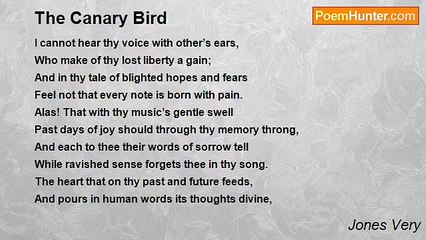 Jones Very - The Canary Bird